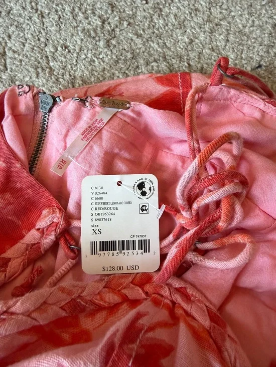 Free people pink mini spring dress - Picture 4 of 4